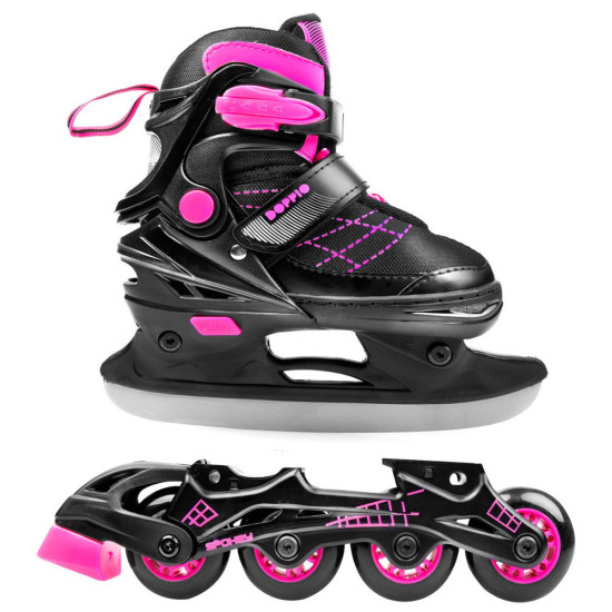 Spokey Doppio Πατίνια παγοπέδιλα rollers 2in1 No.30-33 Spokey Doppio Πατίνια παγοπέδιλα rollers 2in1 No.30-33